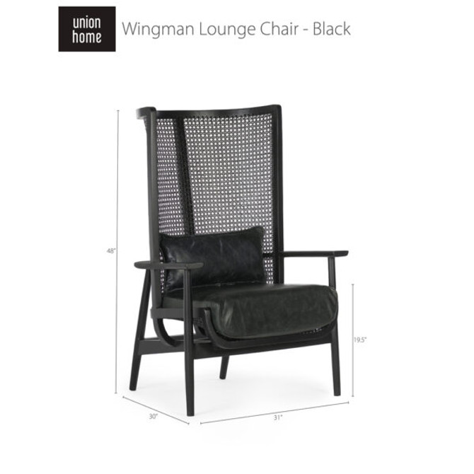 Wingman Lounge Chair – Black