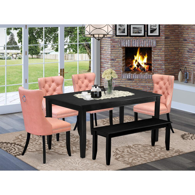 6 Piece Dining Set Consists of a Rectangle Kitchen Table