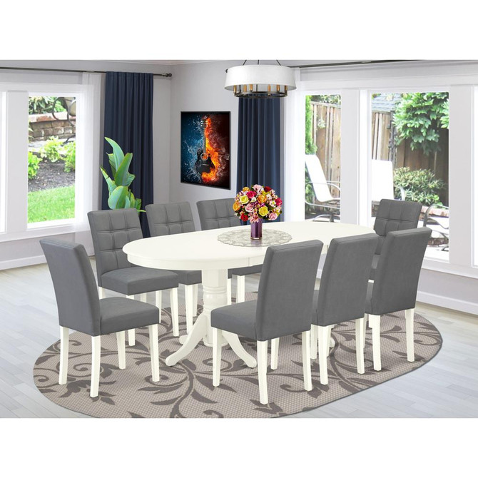 9 Piece Modern Dining Table Set