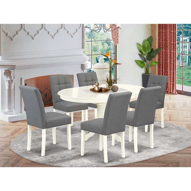 7 Piece Kitchen Table Set consists A Wood Table