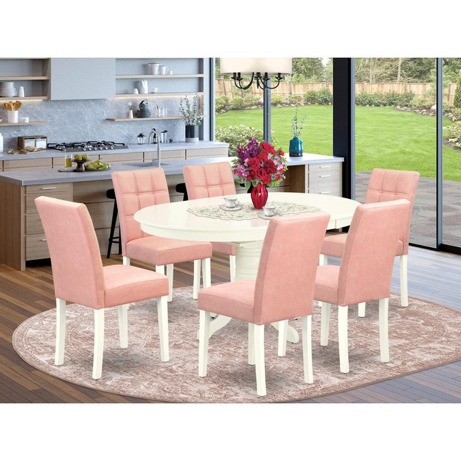 7 Piece Dinner Table Set consists A Modern Dining Table