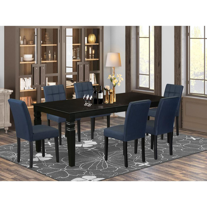 7 Piece Dining Table Set consists A Wooden Table