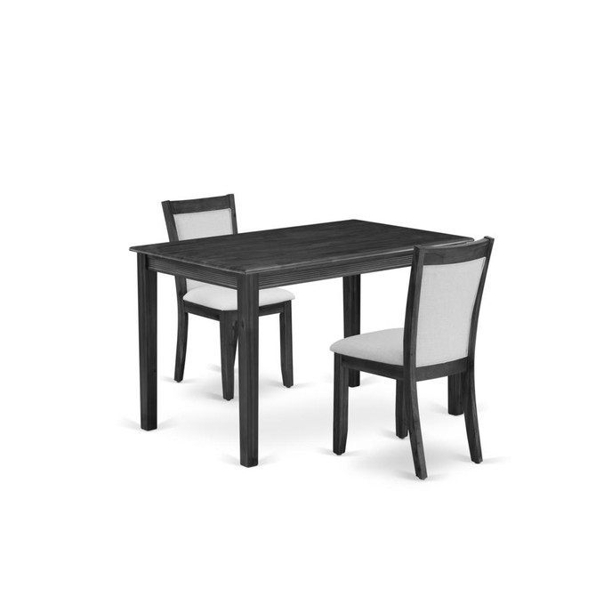 3 Piece Dining Room Furniture Set Contains a Rectangle Dinette Table