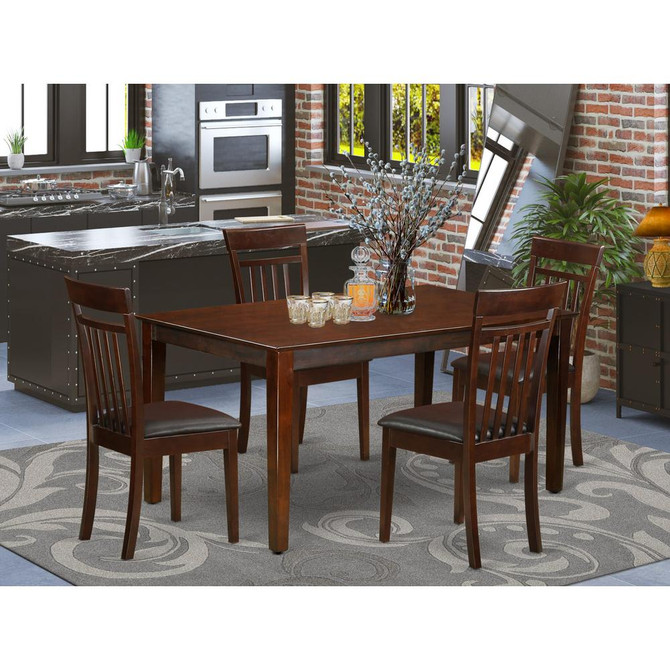 5 Pc Dining room set for 4 set - Dining Table and 4 Dining Chairs