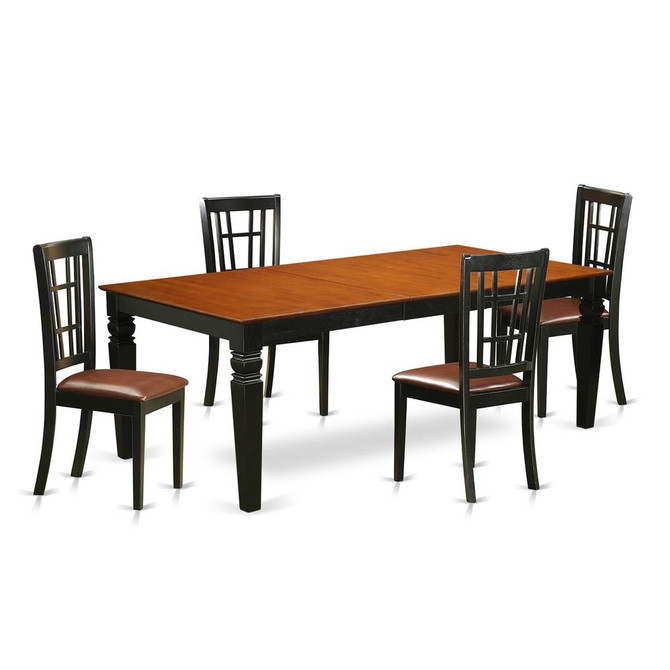 5 Pc Dining room set with a Dining Table and 4 Dining Chairs