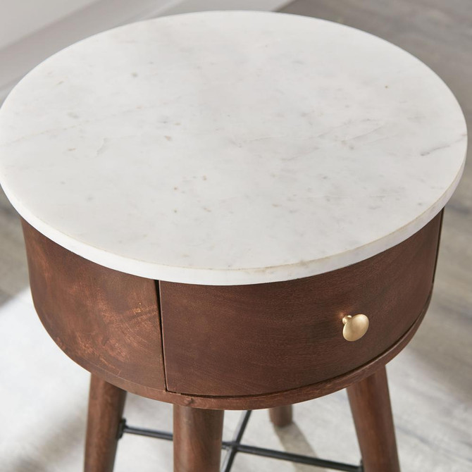 Bangalore Round End Table