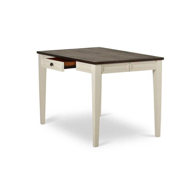 Cayla Counter Table Dark Oak/White