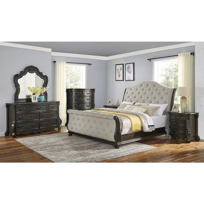 Rhapsody King Sleigh 6pc Bedroom Set