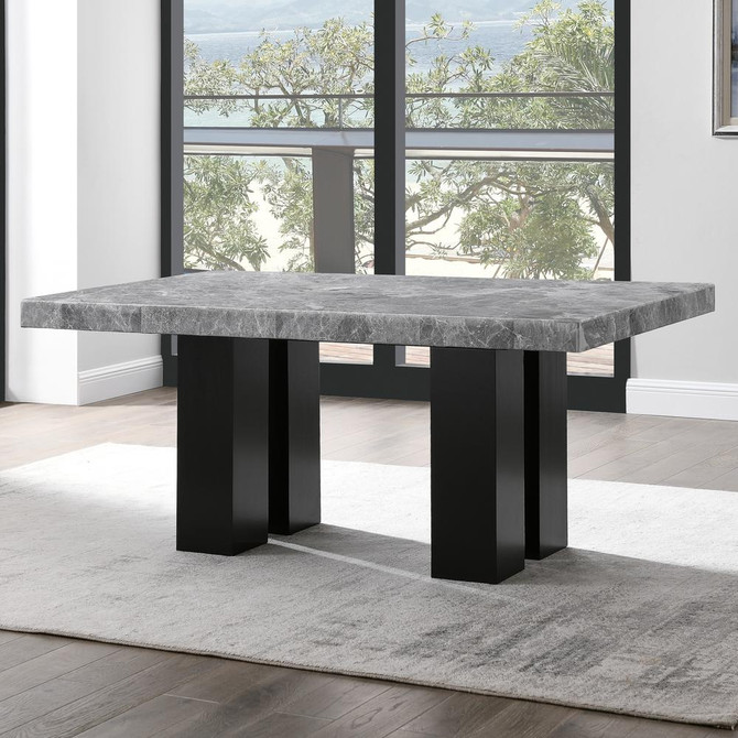 Camila Rectangle Gray Dining Table