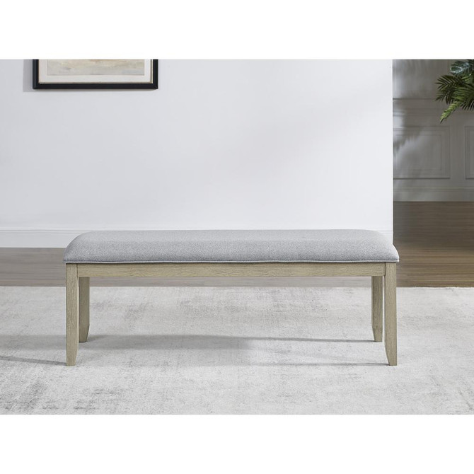 Carena Backless Dining Bench Gray