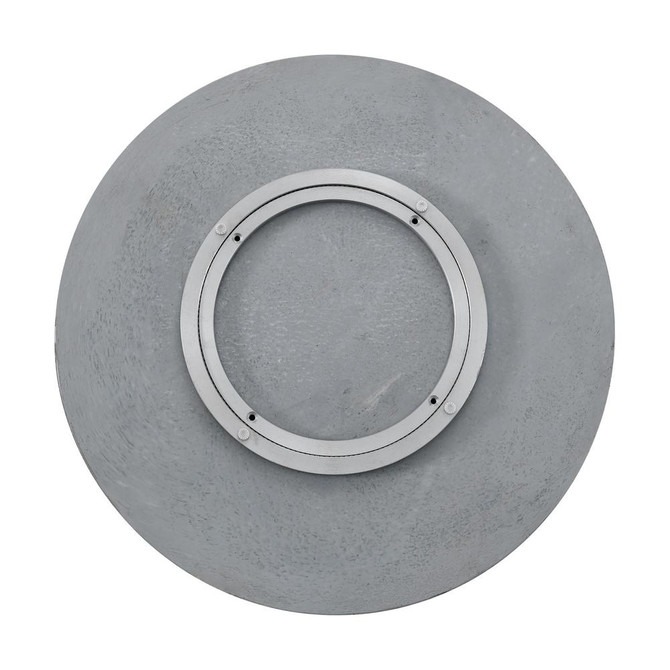 Kaza Round Gray Marble Lazy Susan