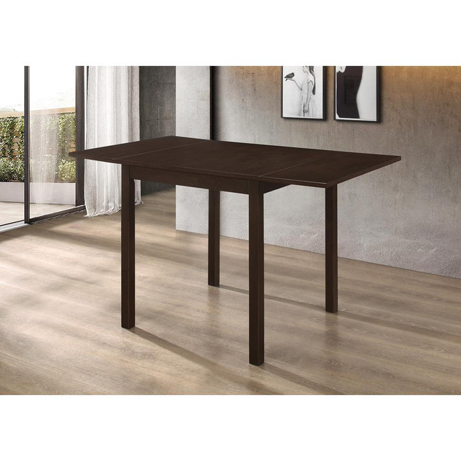 Kelso Rectangular Dining Table with Drop Leaf Cappuccino