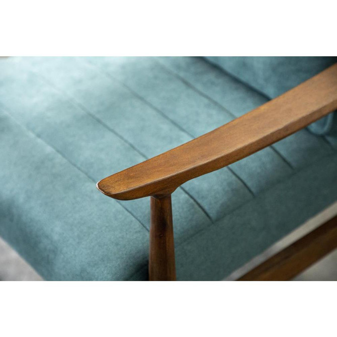 Accent Chair Mid Century Modern, Teal
