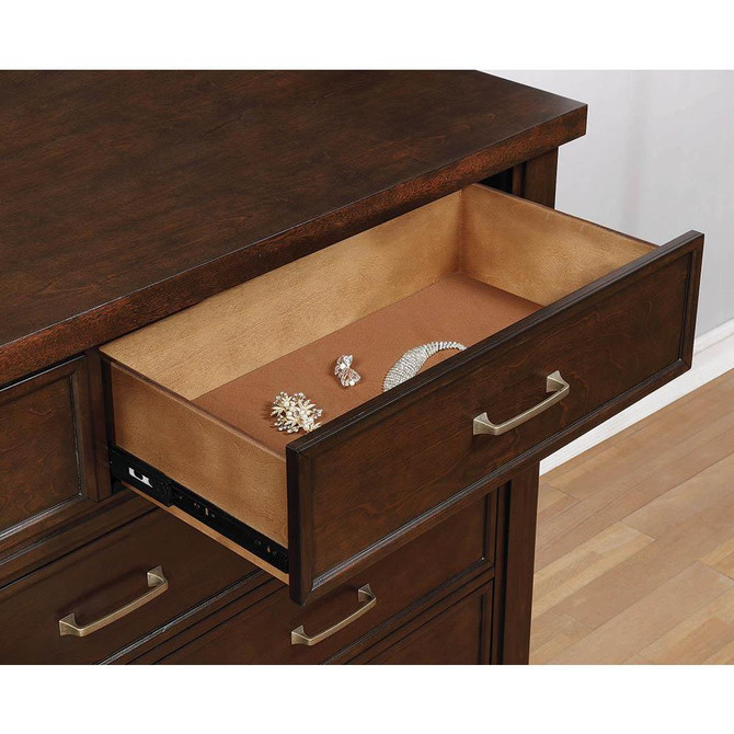 Barstow 9-drawer Rectangular Dresser Pinot Noir