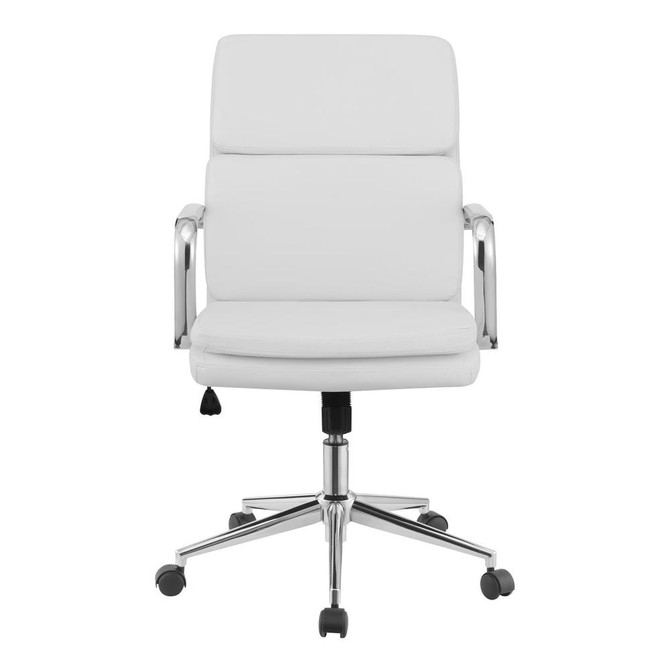 Ximena Standard Back Upholstered Office Chair White