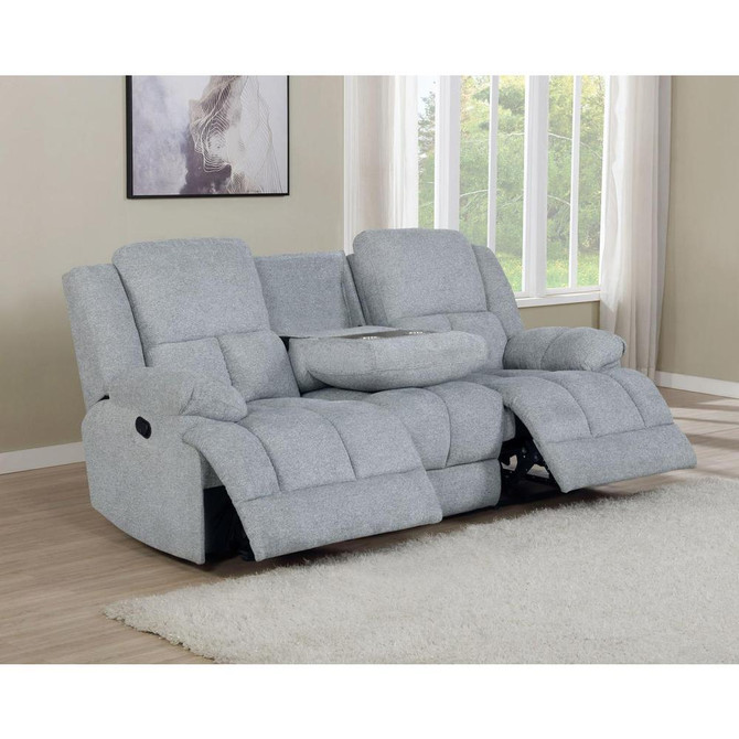 Waterbury Upholstered Motion Sofa Grey