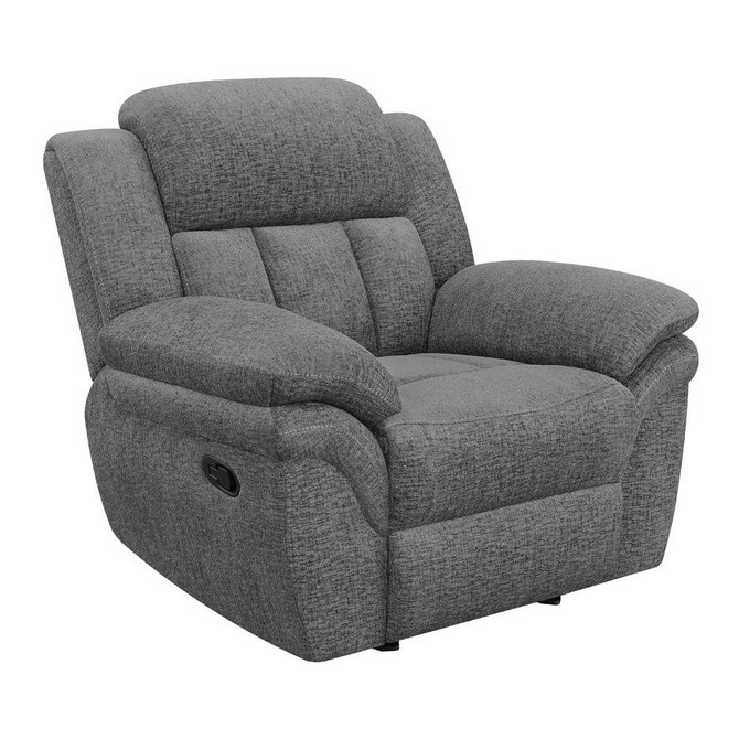 Bahrain Upholstered Glider Recliner Charcoal