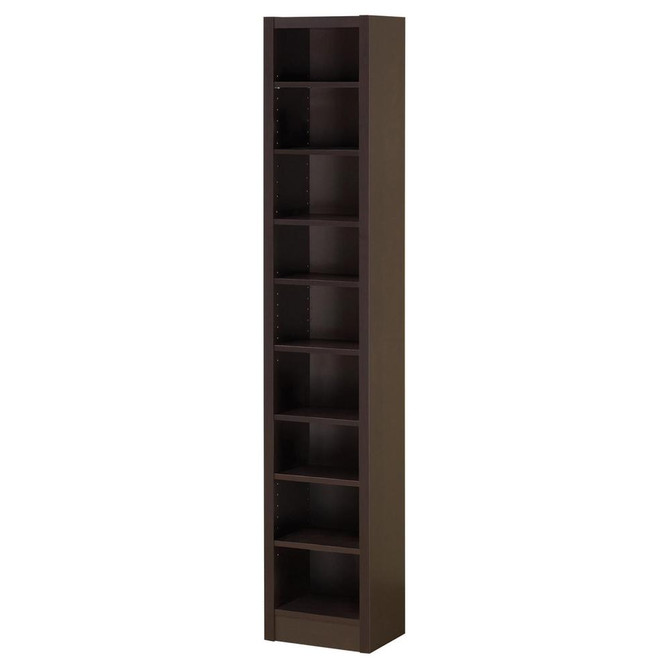 Eliam Rectangular Bookcase with 2 Fixed Shelves Cappuccino