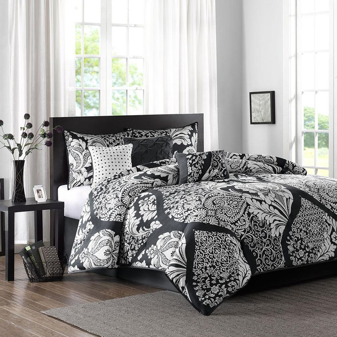 7 Piece Cotton Printed Comforter Set