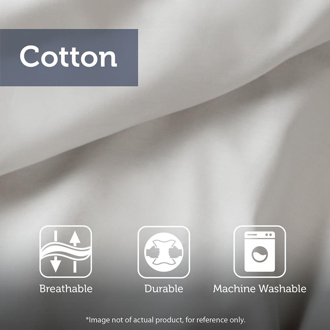 9 Piece Cotton Twill Reversible Comforter Set