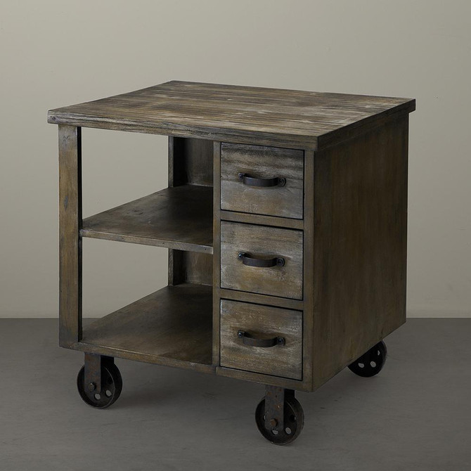 CIRQUE Accent End Table on Wheels (nonmoveable)