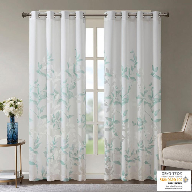 Burnout Printed Curtain Panel