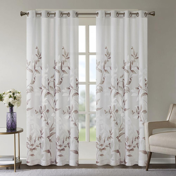 Burnout Printed Curtain Panel