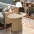 Oval End Table, Wheat