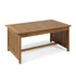 Grace Outdoor Acacia Wood Coffee Table, Brown Patina Finish