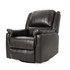Jemma Tufted Brown Leather Swivel Gliding Recliner