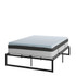 14 Inch Metal Platform Bed Frame with 12 Inch Pocket Spring Mattress in a Box and 2 Inch Cool Gel Memory Foam Topper - Queen