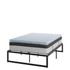 14 Inch Metal Platform Bed Frame with 12 Inch Pocket Spring Mattress in a Box and 2 Inch Cool Gel Memory Foam Topper - Full