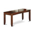 Lynfield  Dining  Bench  with  Wood  Seat  in  Espresso  Finish