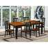 7  PC  Dining  set-Dining  Table  with  6  Wooden  Dining  Chairs