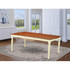 Dover  Dining  Room  table  with  18"  Butterfly  Leaf    -Buttermilk  and  Cherry  Finish.