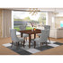 5 Piece Dining Table Set Consists of a Rectangle Wooden Table