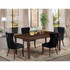 5 Piece Dining Table Set Consists of a Rectangle Wooden Table