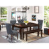 6 Piece Dining Table Set Consists of a Rectangle Kitchen Table