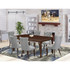 7 Piece Dining Set Consists of a Rectangle Kitchen Table with Butterfly Leaf