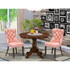 3 Piece Kitchen Table Set Contains a Round Dining Table