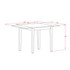 3 Piece Kitchen Set Contains a Rectangle Dining Table with Dropleaf