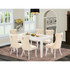 7 Piece Kitchen Set Consists of a Rectangle Dining Table with Butterfly Leaf