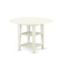 5 Piece Kitchen Set Consists of a Round Dining Table with Dropleaf & Shelves