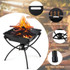 3-in-1 Camping Campfire Grill with Stainless Steel Grills Carrying Bag & Gloves