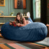 Jaxx 6 ft Cocoon - Large Bean Bag Chair for Adults, Navy