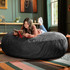 Jaxx 6 ft Cocoon - Large Bean Bag Chair for Adults, Black