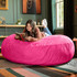 Jaxx 6 ft Cocoon - Large Bean Bag Chair for Adults, Fuchsia