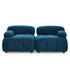 Modular Sectional Sofa, Button Tufted Designed and DIY Combination,L Shaped Couch with Reversible Ottoman, Navy Velvet  