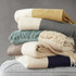 100% Acrylic Color Block Faux Cashmere Throw,II50-1030