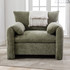 Modern Style Chenille Oversized Armchair Accent Chair Single Sofa Lounge Chair, Matcha Green